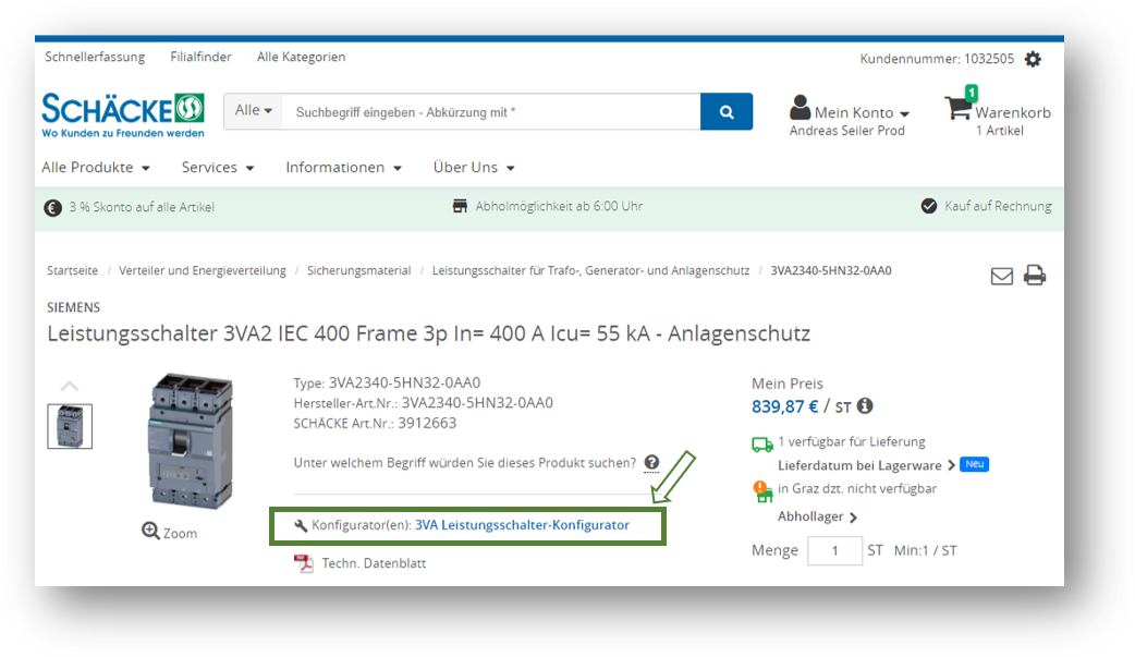 Siemens-Konfigurator