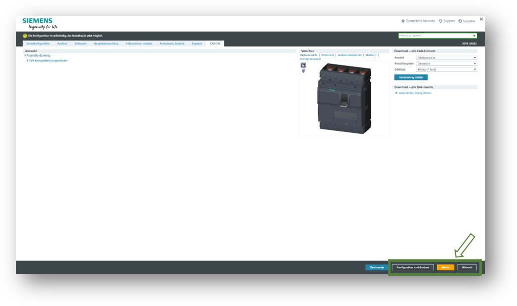 Siemens-Konfigurator